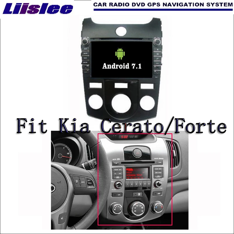 Liislee Android 7 1 2G RAM для Kia Cerato/Forte автомобильное радио Аудио Видео Мультимедиа DVD плеер