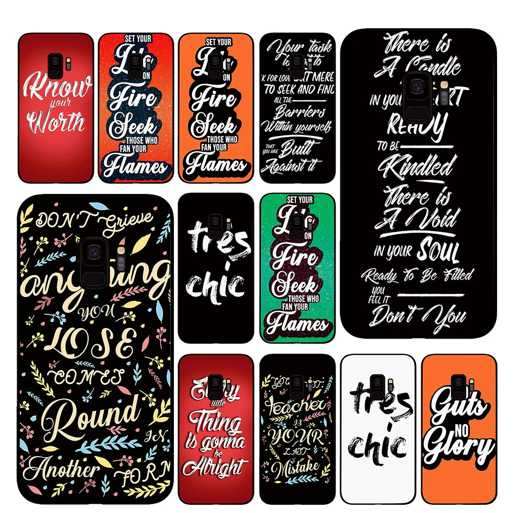 Quote Mixed Media For Samsung Galaxy A6 A8 Plus A7 A9 2018 A5 2017 18 J530 J7 J8 | Мобильные телефоны и аксессуары