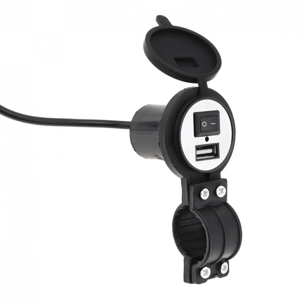 12V водонепроницаемый USB гнездо мотоцикла вилка универсальный переключатель телефона зарядное устройство адаптер