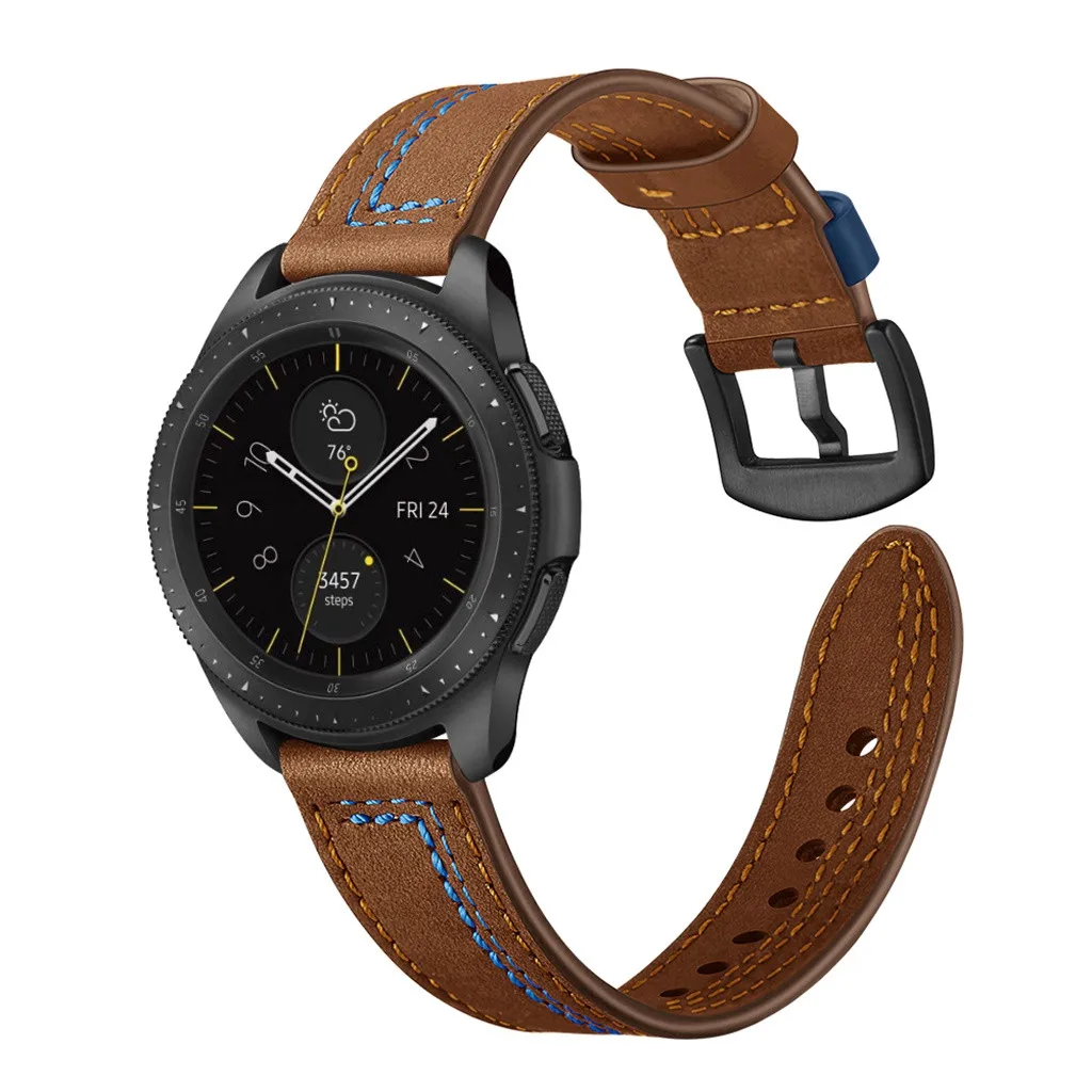 Кожаный ремешок для часов, ремешок для samsung Galaxy Watch 42 мм, ремешок для часов, ремешок для наручных часов, 3 цвета, 20 мм, 19Nov08