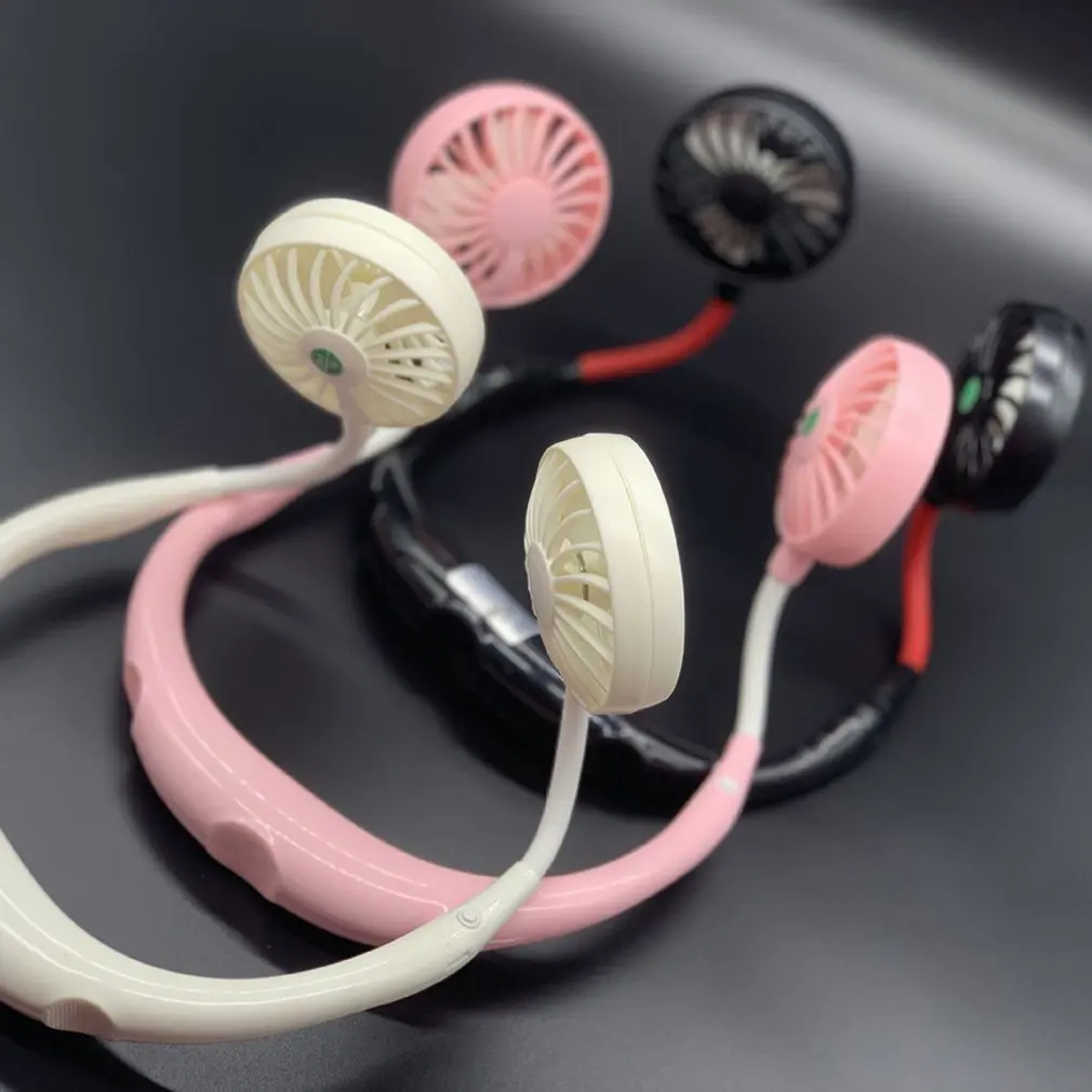 

Mini Hose Ladies Hanging Neck Fan Light Bracket Portable Air Cooler Cute Fan Creative Hanging Neck Desk Fan For Home