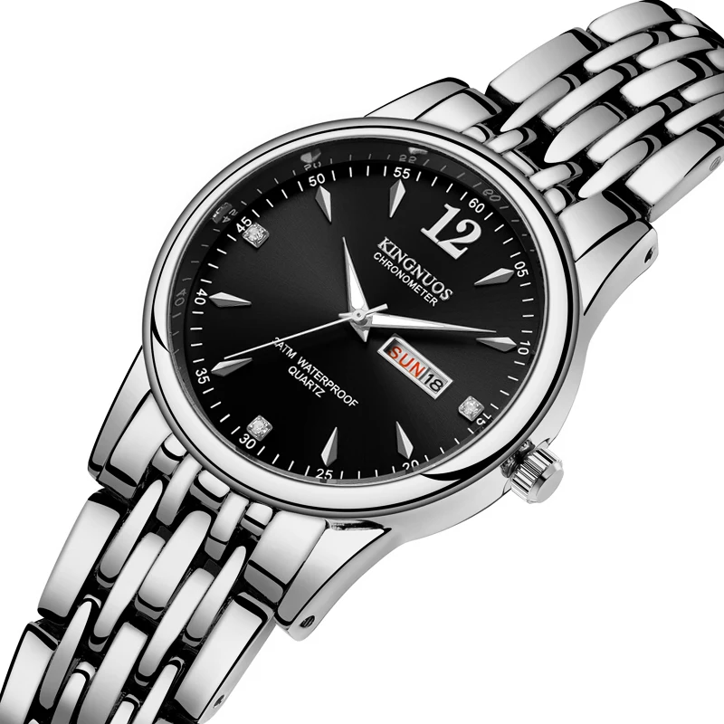 2020  KINGNUOS Luxury Men's Watch 30m Waterproof Date Clock Male Sports Watches Men Quartz Wrist Watch Relogio Masculino