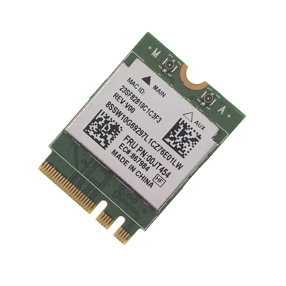 RTL8821AE 802.11ac 433 Мбит/с Поддержка Bluetooth 4 0 NGFF M.2 WLAN Wi-Fi адаптер карта 00JT454 для Lenovo M600 M700