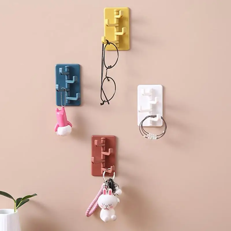 

Rotatable Seamless Adhesive Hook Kitchen Wall Hanger Bathroom Kitchen supplies Hooks Dropshipping