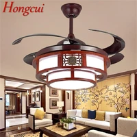 hongcui ceiling fan lights contemporary led lamp remote control without blade for home dining room