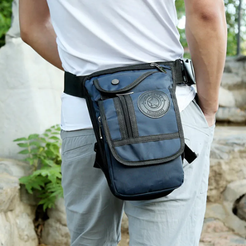 

Hot Selling 1 Pcs Men Leg Waist Bag Nylon Portable Waterproof for Sport Outdoor Riding Climbing