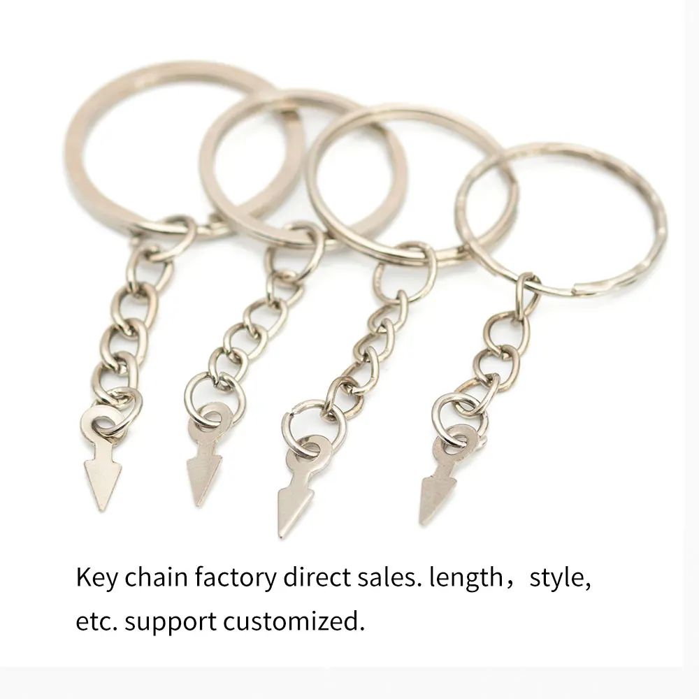 Никелевые брелки для ключей сделай сам 20 шт./компл. 25 мм 30 кольцо подвесной