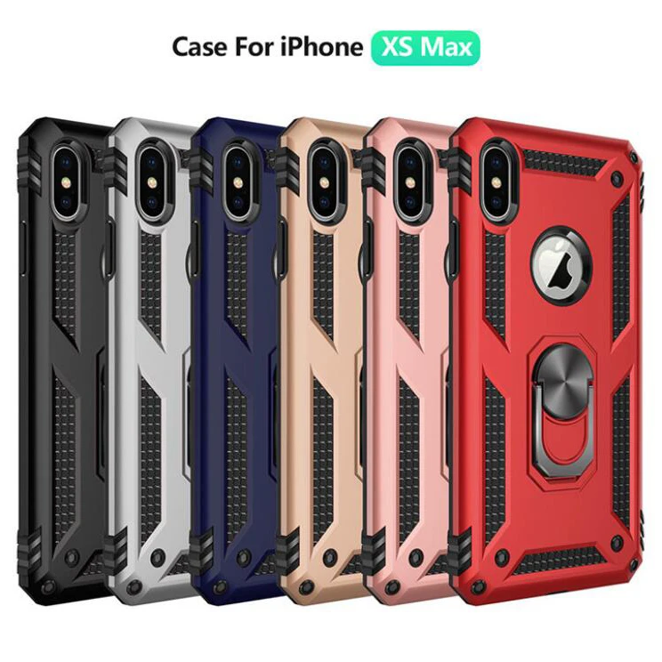 Чехол для мобильного телефона с магнитной защитой iphone 6 7 8 XS XR MAX PLUS кольцевой
