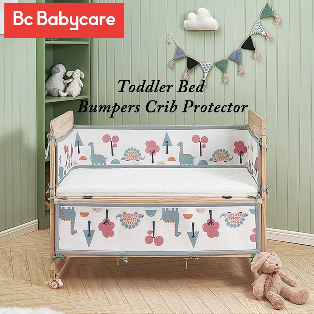 

BC Babycare бамперы для маленьких кроватей с животным принтом, дышащий плотный сетчатый бампер, защита для кроватки, кроватки для новорожденных, ...