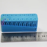 dental lab 1pc plastic dental mini endo dental endo measuring block autoclavable endodontic dentist ruler instrument