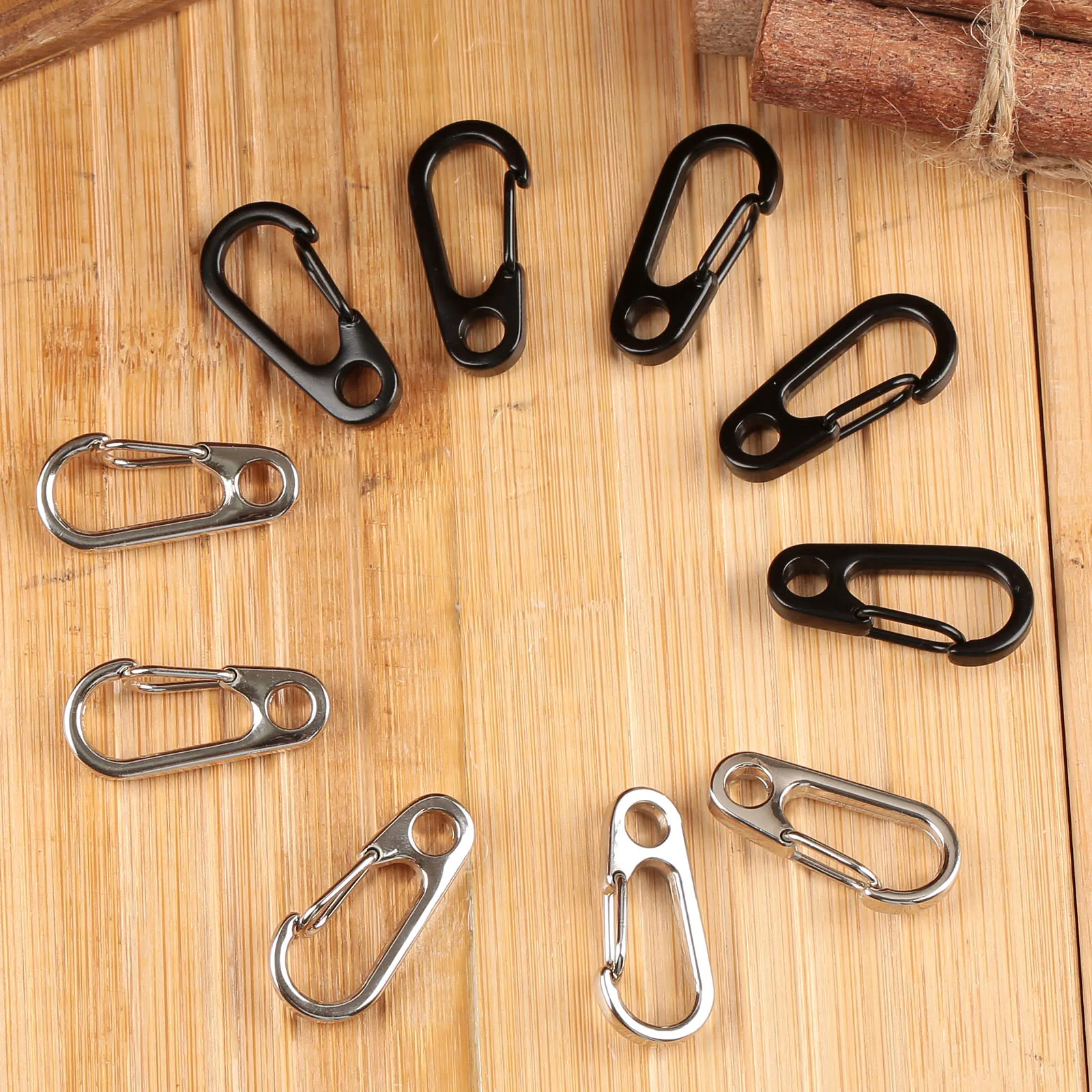 5 шт. карабин из цинкового сплава для повседневного использования 3 х1 см | Спорт и