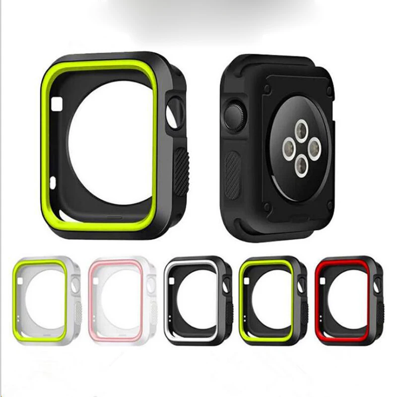 Защитный чехол для Apple Watch 5 4 3 2 1 мягкий силиконовый защитный 38 мм 40 | Мобильные