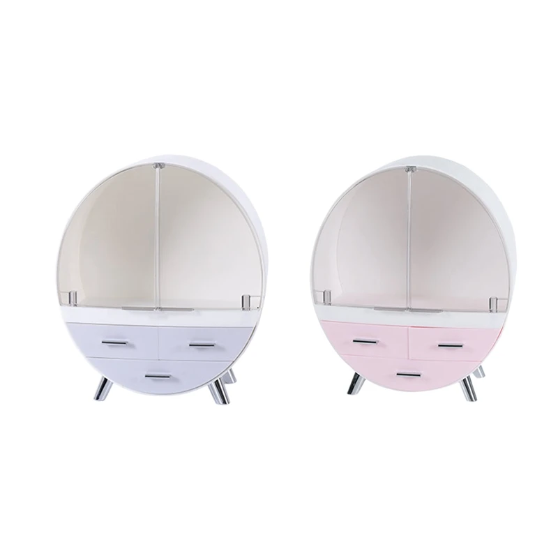 

Makeup Organizer PC Jewelry and Cosmetic Storage Display Boxes with 3 Drawers