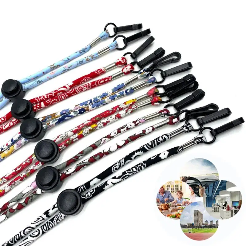 

Новинка 2021, регулируемый шнурок для маски для лица, удобный держатель, веревка для защиты от потери, рандомный шнурок для шеи для детей и сту...