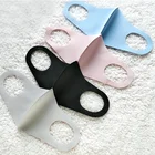 Маска для лица для взрослых и детей, многоразовая моющаяся шелковая маска для лица, черная, белая, маска для лица, Kpop, 1 шт.