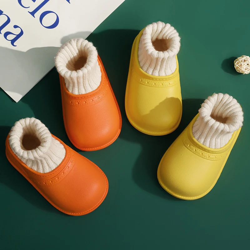 

Новинка 2021, детская обувь, зимние Нескользящие Симпатичные хлопковые домашние тапочки, тапочки для маленьких девочек, забавные тапочки, дом...