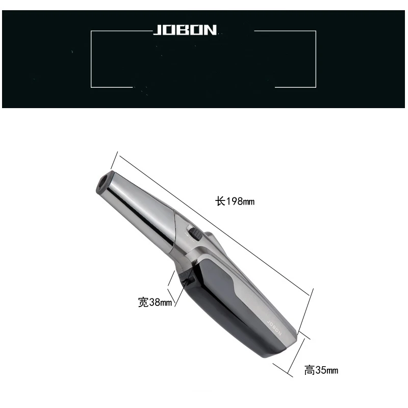 jobon outdoor pen spray gun jet torch lighter turbo gas kitchen bbq metal windproof butane cigar pipe lighter gadgets for men free global shipping