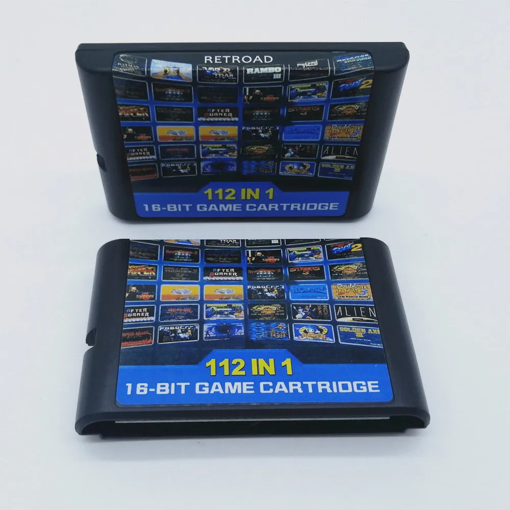 112 в 1 Горячая Коллекция игр для SEGA GENESIS MegaDrive 16 бит игровой Картридж для PAL и NTSC Прямая поставка