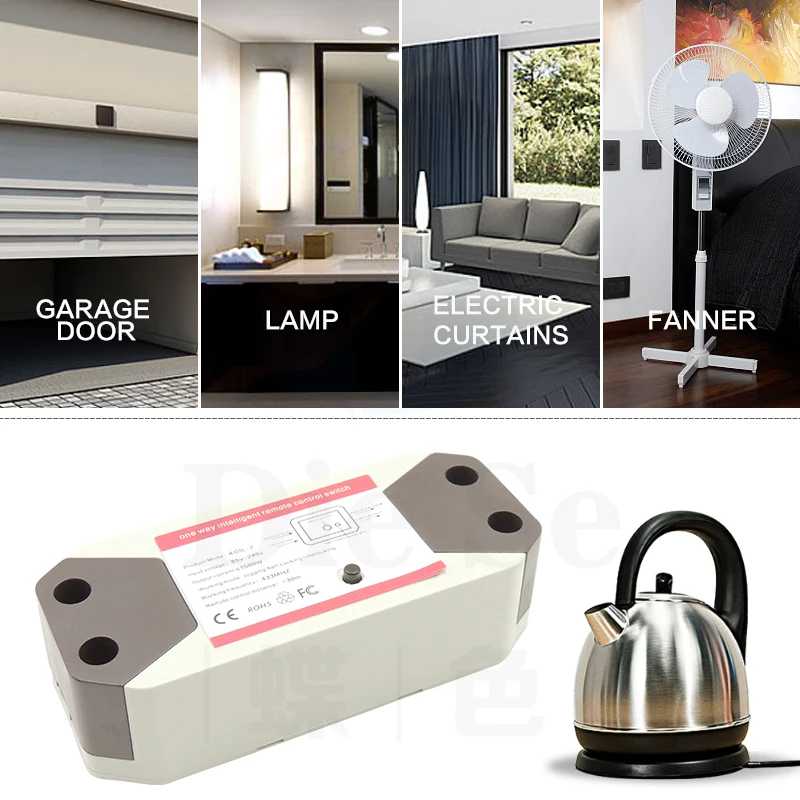 Универсальный беспроводной пульт дистанционного управления DieSe 433 МГц 85-240 В