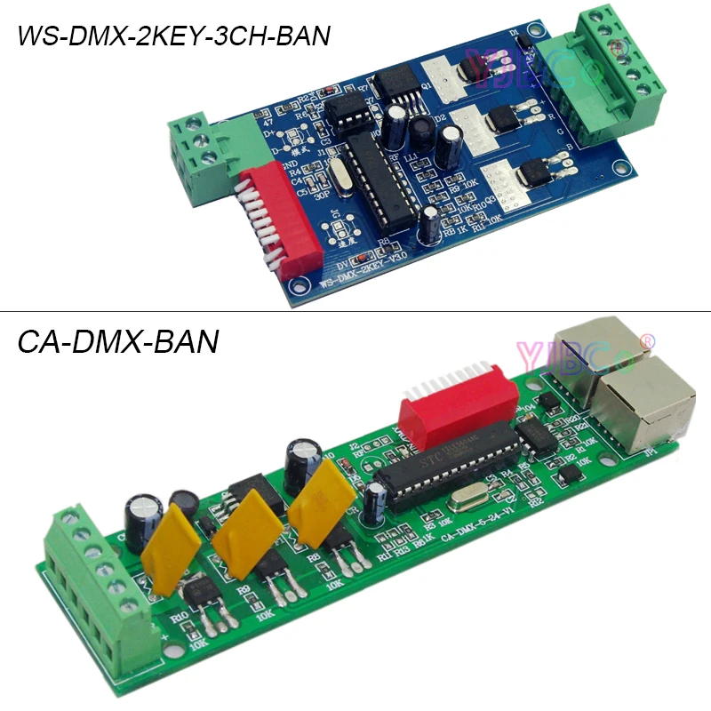 DC 5в-24в 3-канальный декодер DMX512 общий анод макс. 3CH * 5A RGB светодиодный контроллер DMX