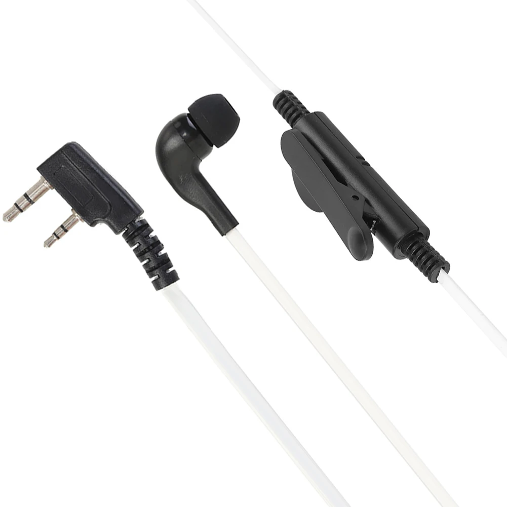 

Lightweight Walkie Talkie Earpiece Radio Earphone 110cm Winding Line Widely Compatible Headset with Microphone for Baofeng