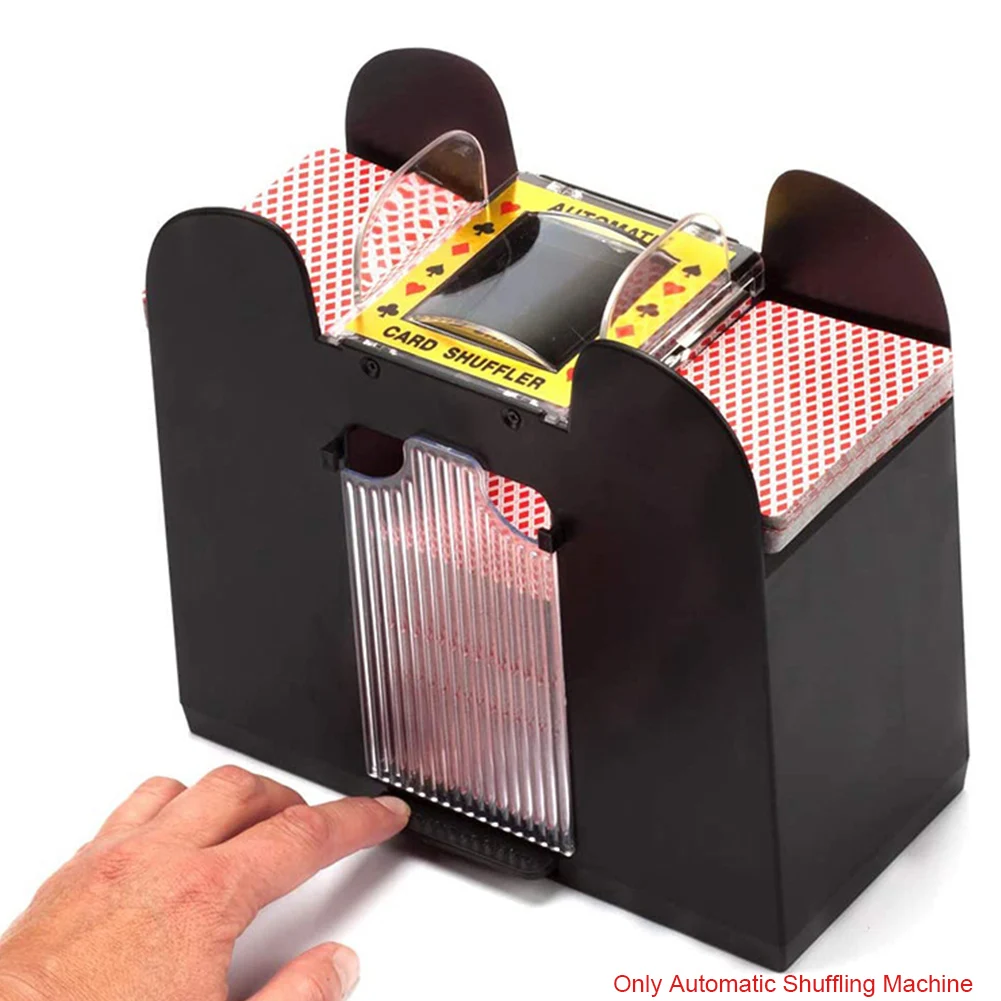 

Portable Bridge Automatic Card Shuffler Battery Operated Sorter Machine Professional 6 Deck For Poker Party Mixer Entertainment