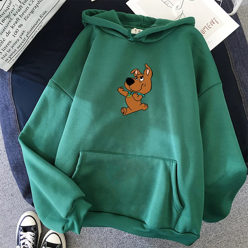 

Oversized Leuke Hond Print Sweatshirt Kawaii Hoodies Voor Vrouwen Top Kleding Hoody Vrouwelijke Zelf Winter Vrouwen Hoodies