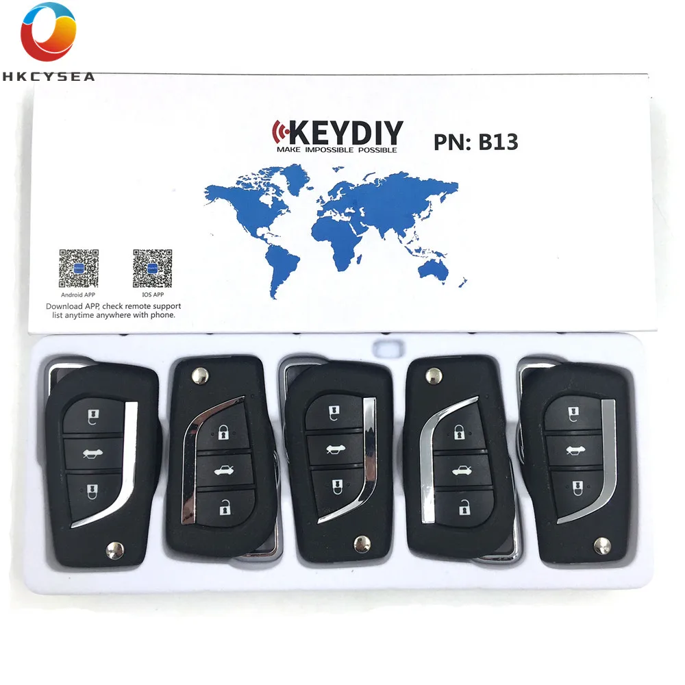 HKCYSEA 5/10/15 шт Универсальный KEYDIY серии B 3 кнопки дистанционного управления B13 для KD900