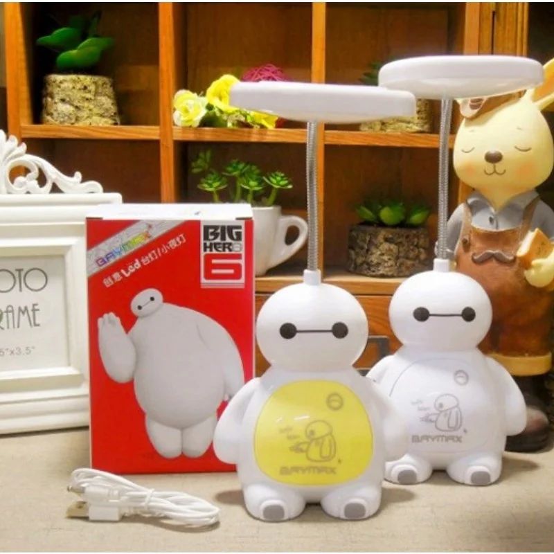 Светодиодный ночник с USB-зарядкой цветной RGB мини-мультяшный герой 6 BayMax подарок