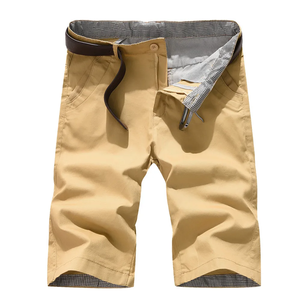 Мужские летние повседневные шорты до колена большие размеры S-7XL модные прямые