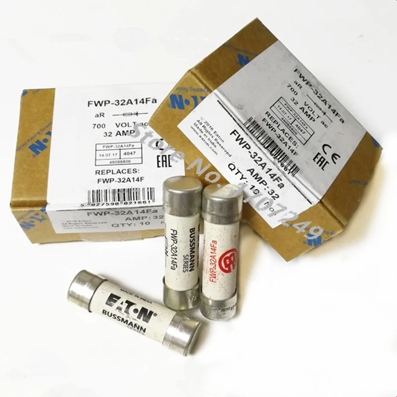 

Free Shipping 10PCS Bussmann FWP-1A/2A/3A/4A/5A/6A/10A/15A/20A/25A/30A/32A/40A/50A14Fa 14F 700V fuse 100% NEW 14*51MM