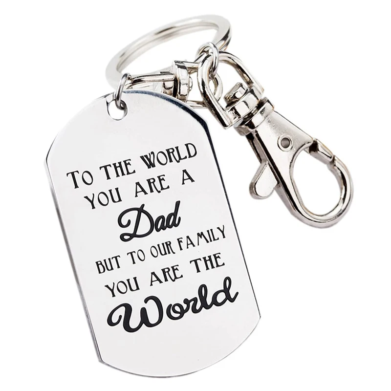 Лучшие подарки для папы отца матери дочери и сына брелок Fathers Day Мужская цепочка