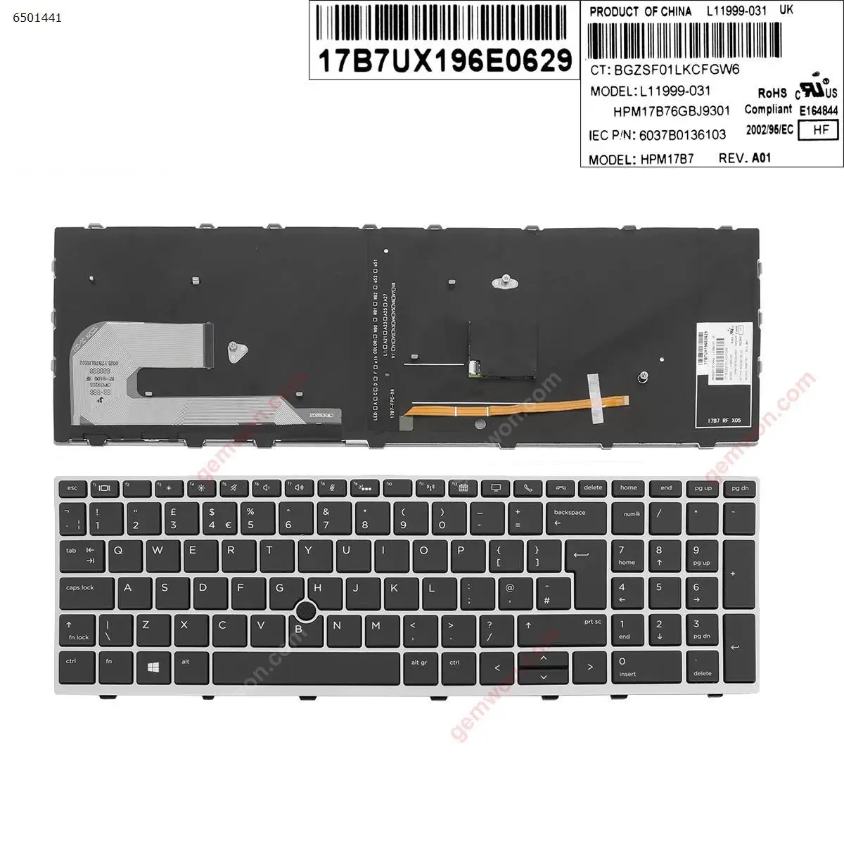 клавиатура для ноутбука hp elitebook 850g57