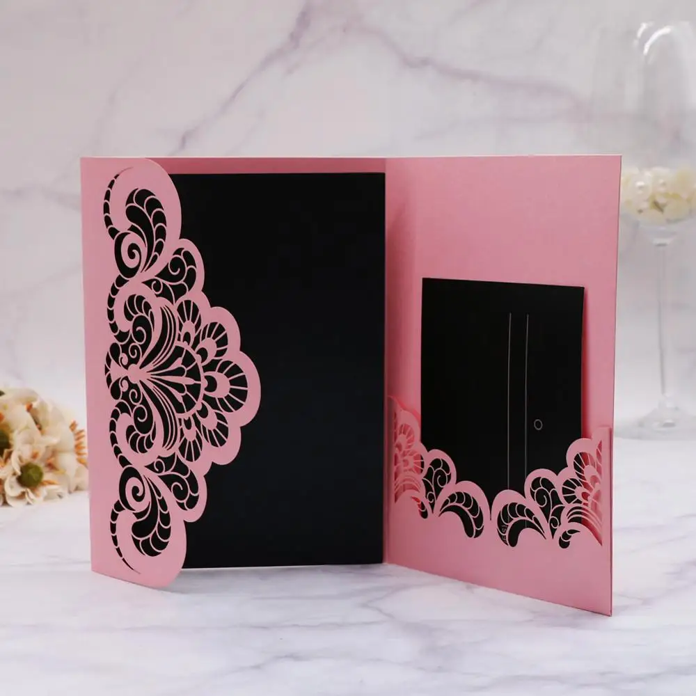 Свадебные пригласительные открытки на заказ в европейском стиле разные цвета