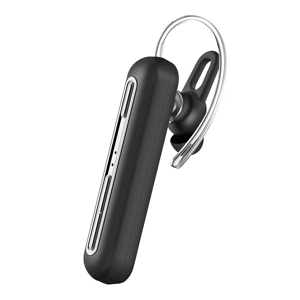 Black Mpow Бизнес Беспроводная гарнитура Bluetooth наушники с двойным микрофоном Handsfree наушники с 30 часов воспроизведения для сотового телефона EM17 - Цвет: Black