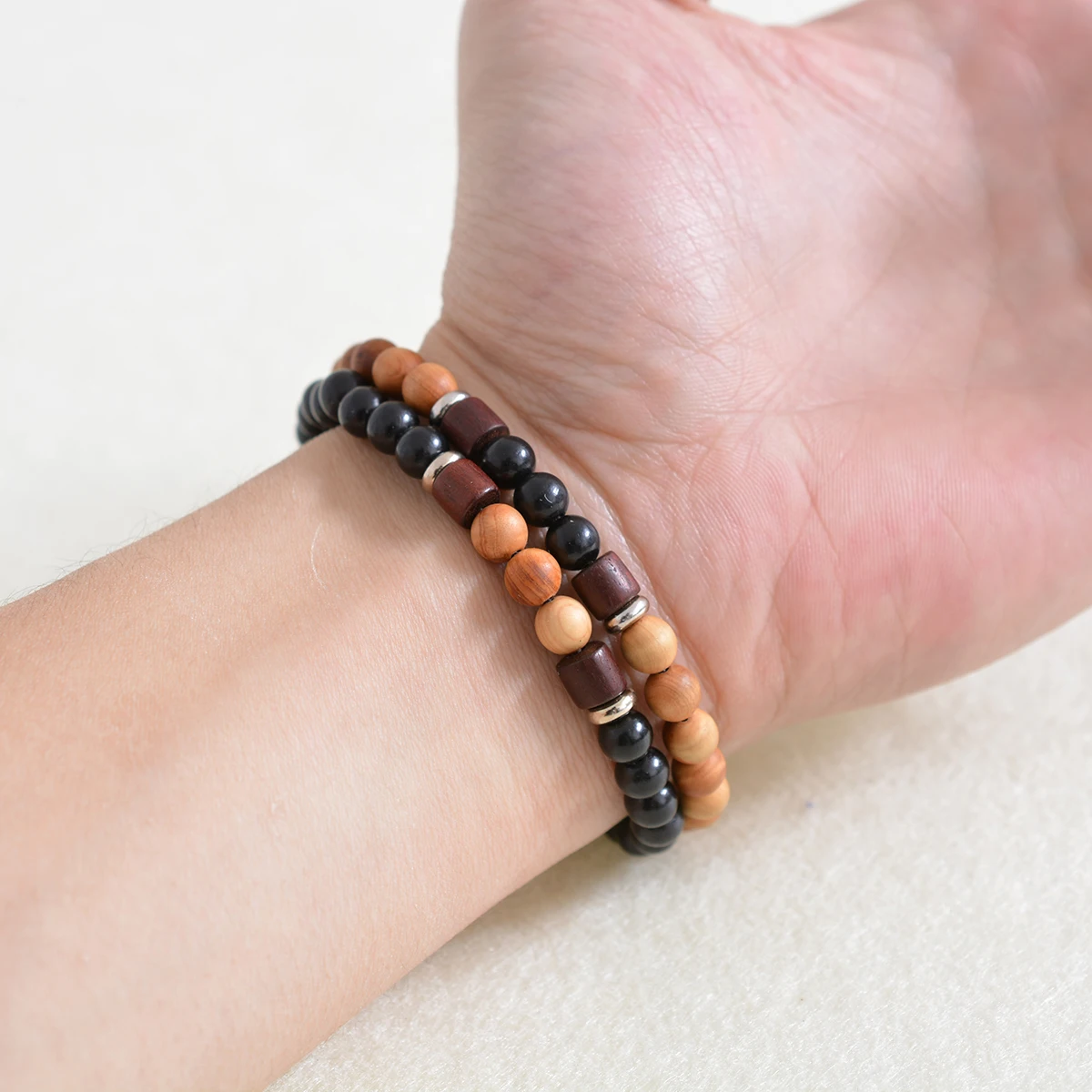 Men Bracelet Natural Wood Bead Tibetan Buddha Chakra Meditation Diffuser Bracelets Yoga Jewelry Gift Drop Shipping | Украшения и