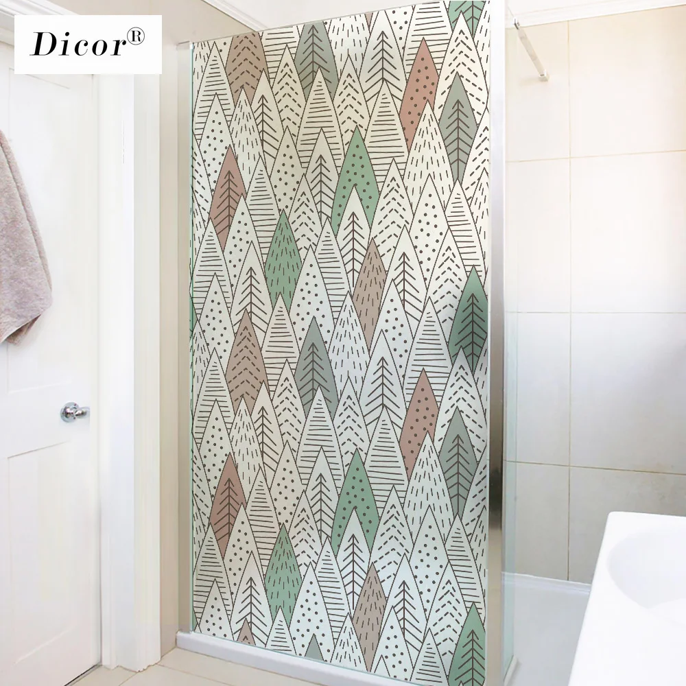 DICOR Genuine BLT2856 Privacy Window Film Bathroom Sticker Frosted Opaque Stained Glass Fashion Design Modern Style 2020 | Дом и сад
