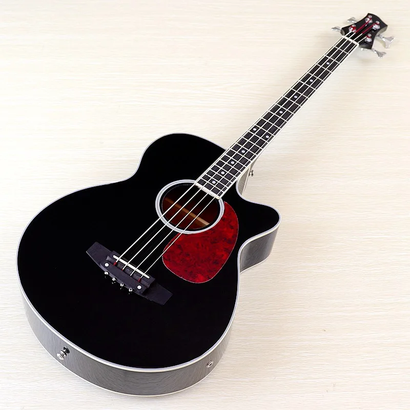 4 string elektrische akustische bass gitarre hochglanz akustische bass 43 zoll natürliche farbe schwarz farbe volle größe bass gitarre