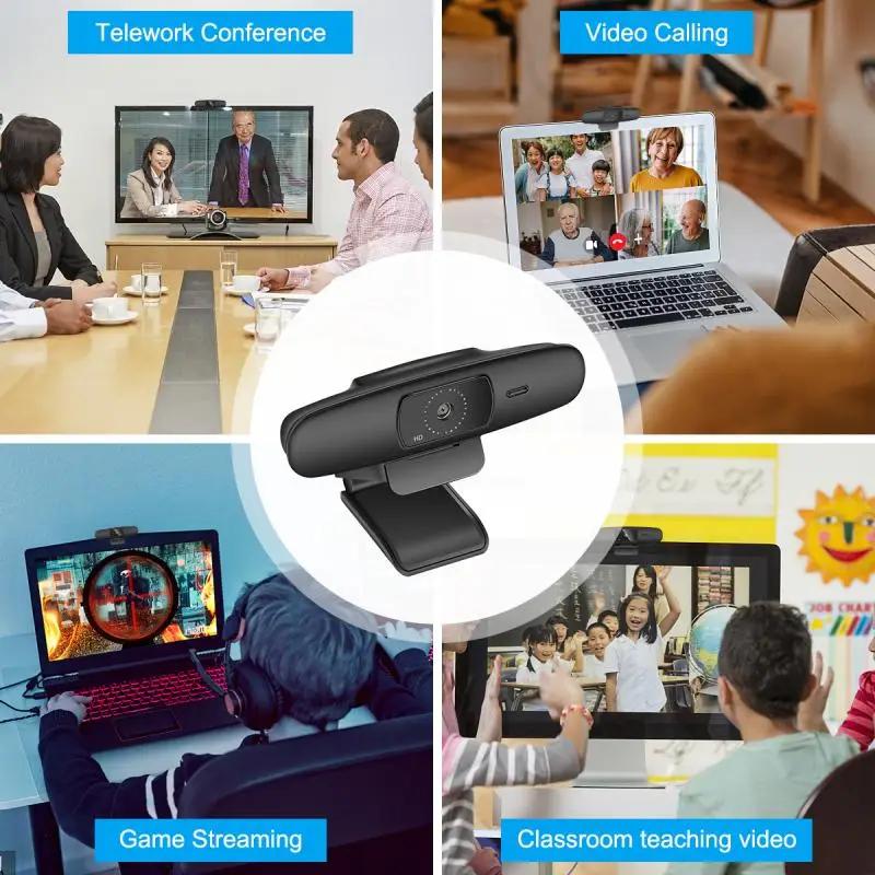 

Webcam Built-in Microphone Lens Computer Camera High-definition USB Noise Reduction Camera Free Drive Webcams Camcorders