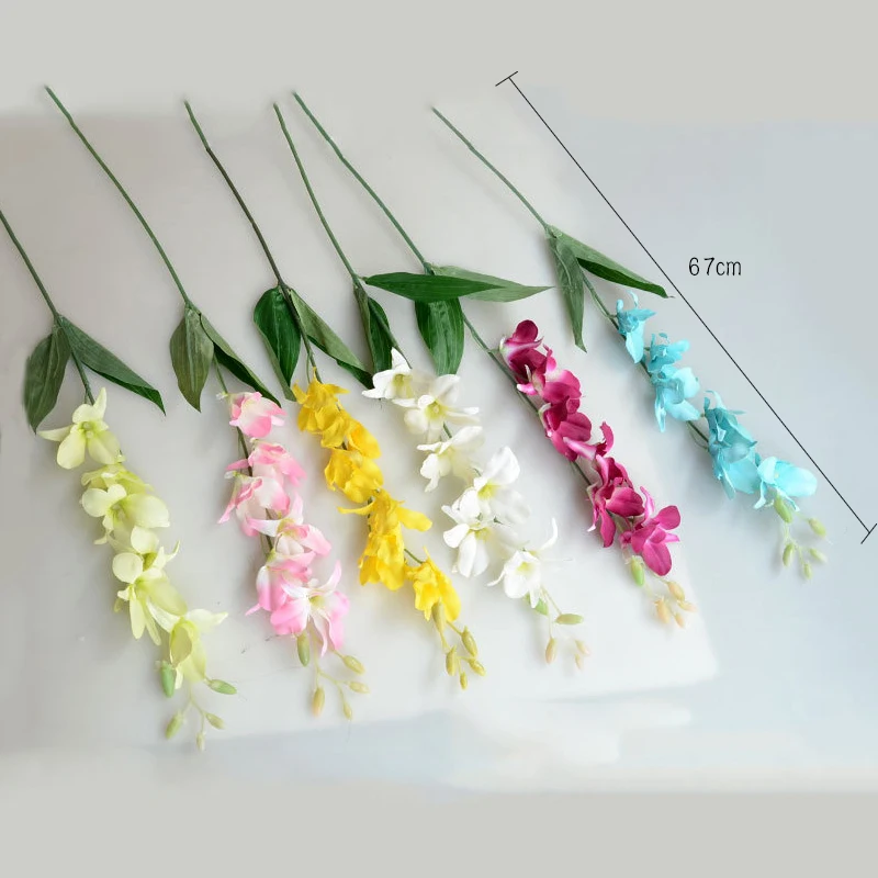 Искусственные цветы орхидеи JAROWN шелковые ветки цветок каттлеи Бабочка Орхидея