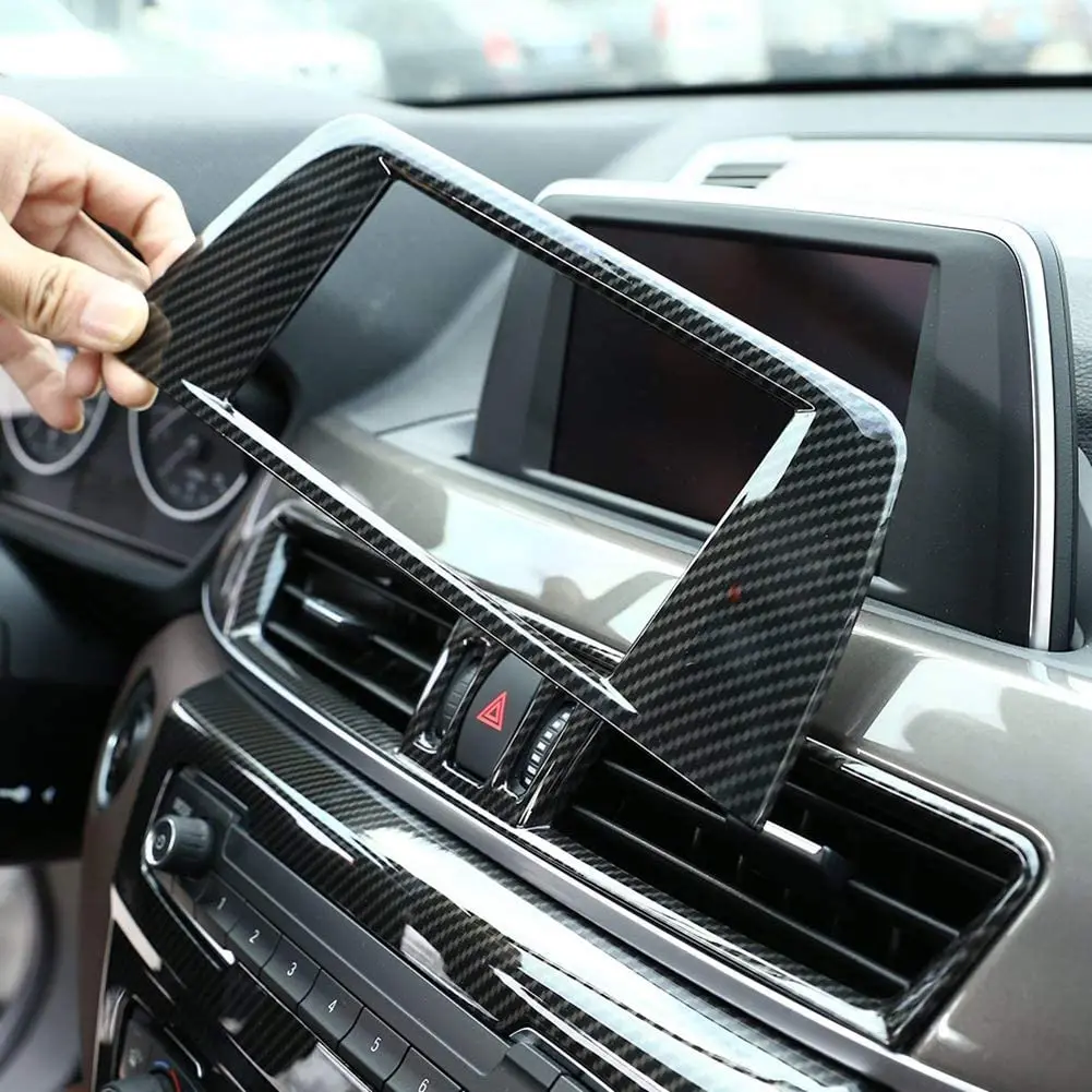 ABS пластик Центральная навигационная Панель рамка накладка наклейка для BMW X1 F48 2016