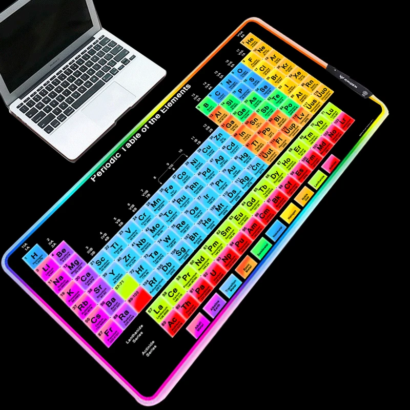 Yuzuoan, большой игровой коврик для игры в Токийский Гуль, светодиодный, RGB, комфортное управление, коврик для мыши, водонепроницаемый, удобный для носки, коврик для освещения, 900X400