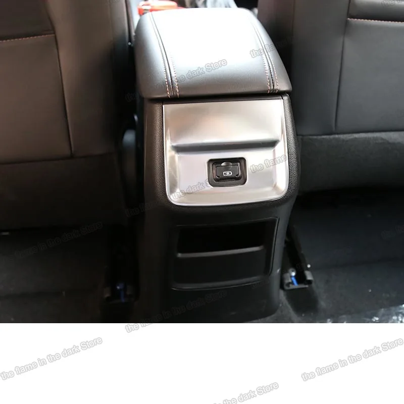 Lsrtw2017 задний подлокотник из нержавеющей стали панель для хранения USB интерфейса