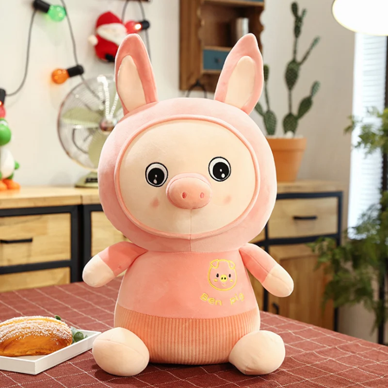 

Kawaii Pig Doll Stuffed Animal Plush Toys Pillow Home Decoration
