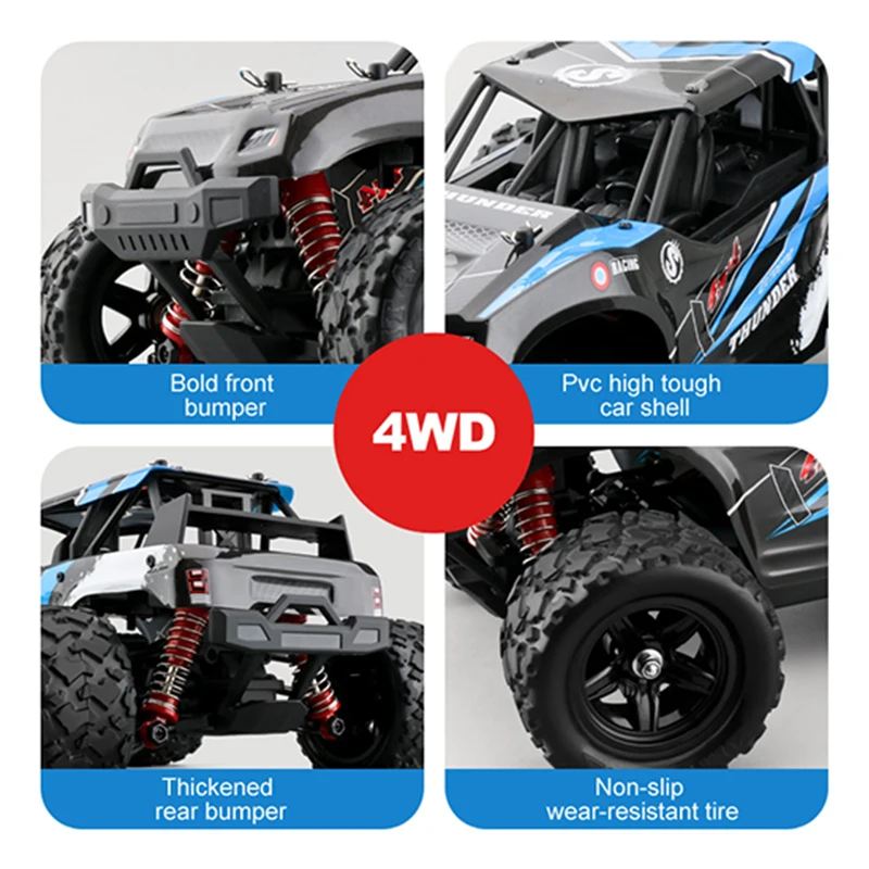 40 км/ч 1/18 Масштаб RC Автомобиль 2 4G 4WD высокая скорость быстрый пульт