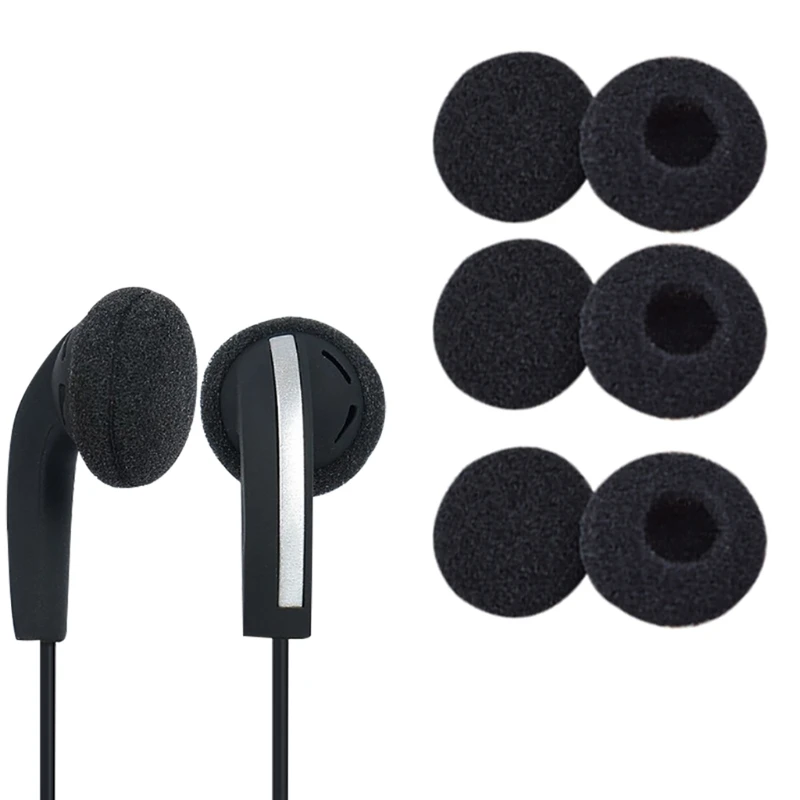 10 Pair 18mm of Sleeve Cover Replacement Earbud Tips Soft Sponge Foam Cover Ear pads for -Sennheiser MX375 MX365 Headphone