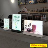 billboard display card rechargeable desktop menu decca a3a4 double sided led luminous poster stand bar light box