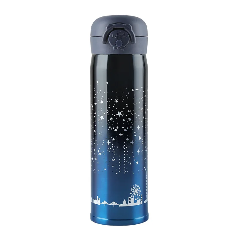 

New Design Double Wall Stainless Steel Vacuum Flasks 500ml Thermos Cup Coffee Tea Milk Travel Mug Thermo Bottle Gifts Thermocup