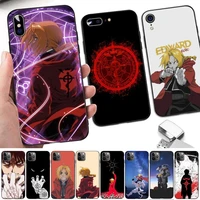 toplbpcs fullmetal alchemist anime phone case for iphone 11 12 13 mini pro xs max 8 7 6 6s plus x 5s se 2020 xr case