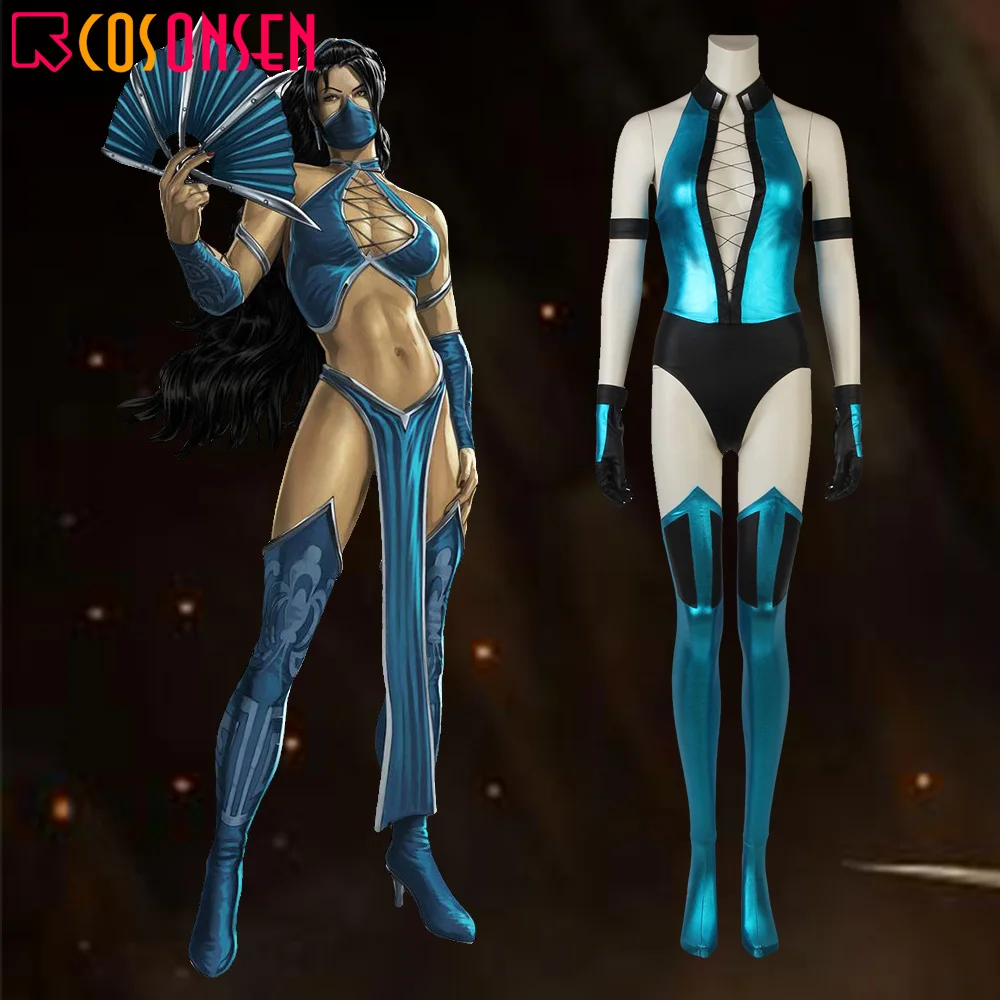 Костюм для косплея Kitana Mortal Kombat X костюм супергероя взрослых женщин одежда на